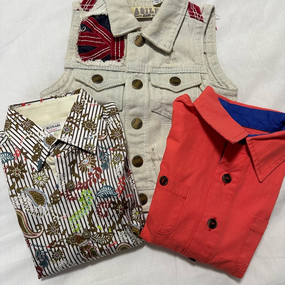 Vest and two shirts boy’s size 2T new no tags by Isaac Mizrahi/Prince Couture